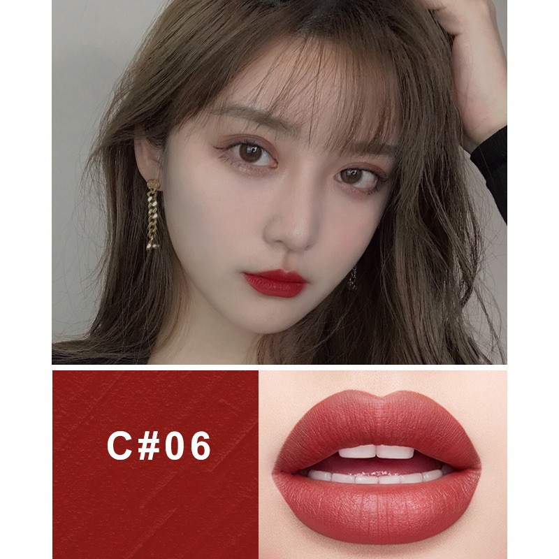 X1015 A6 Son Kem Trái Cây Xiyuan Lip Glaza Siêu Lì Và Mịn Môi, Son Lên Môi Cực Xinh