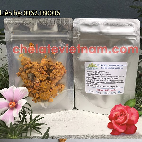 DNP Sodium 2,4-dinitrophenolate tăng khả năng hấp thụ phân bón  gói 50g