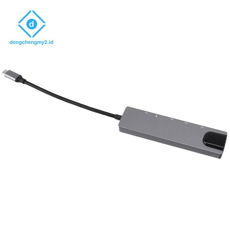 Bộ Hub Usb C 6 Trong 1 Cổng Usb 3.0 + Hdmi-Compatible + Rj45 | BigBuy360 - bigbuy360.vn
