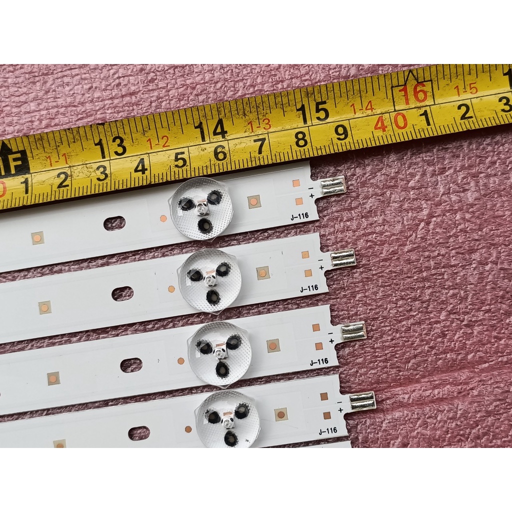 THANH ĐÈN LED TIVI SONY 40W600B  HÀNG MỚI 100%, BỘ 5 THANH A VÀ 5 THANH B, MỖI THANH 5 BÓNG 3V, DÀI 38cm