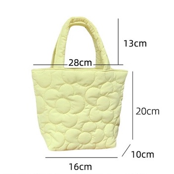 Túi xách đựng bữa ăn trưa màu trơn thời trang cao cấp cho nữ