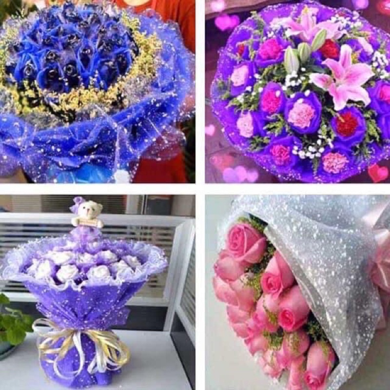 Lưới tuyết gói hoa siêu đẹp