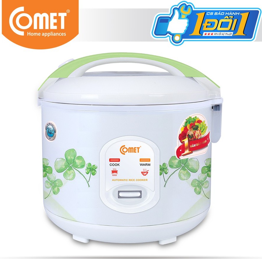 [Mã ELHADEV giảm 4% đơn 300K] Nồi cơm điện nắp cài Comet 1,8L COMET - CM8016