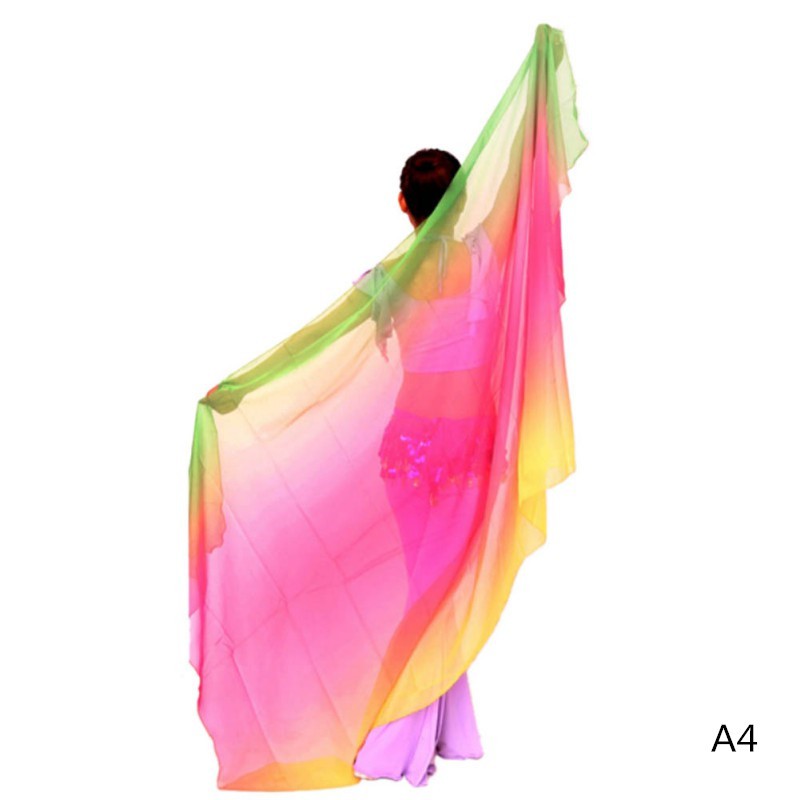 Khăn choàng múa bụng màu gradient