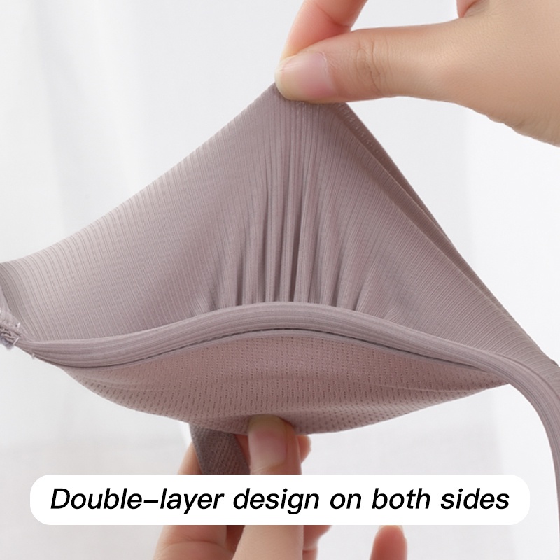 Áo lót ECMLN nâng ngực không đường may phối lưới mỏng thoáng khí có thể điều chỉnh