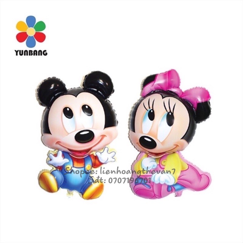 Bóng nhôm chuột Mickey và chuột Minnie baby (size lớn)