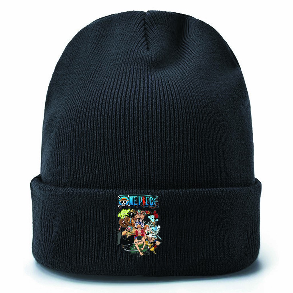 Mũ len One piece Đảo hải tặc anime chibi nón Beanie đội đầu dạng tròn