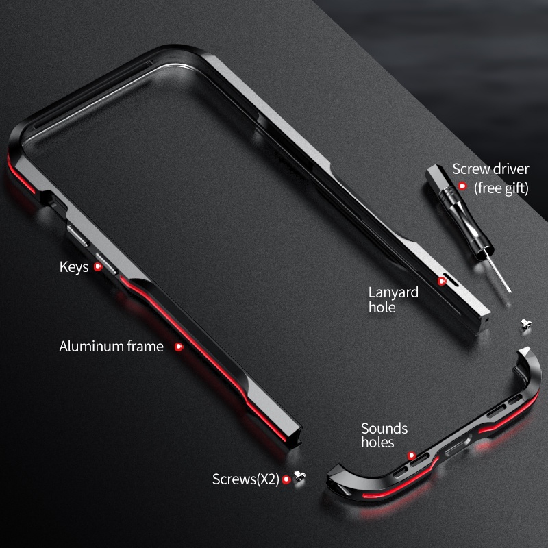 Metal Bumper Compatible For iphone 14 13 12 11 Pro Max Shockproof Armor Phone Case for iphone 14 Plus irregularly Aluminum Frame Cover