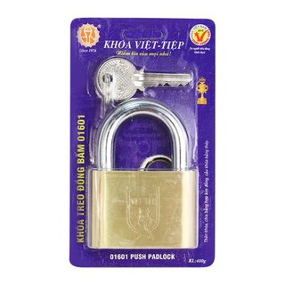 Khoá việt tiệp treo đồng bấm 01601