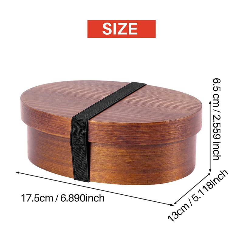 Hộp Đựng Cơm Trưa Bằng Gỗ Phong Cách Nhật Bản Dành Cho Trẻ Em