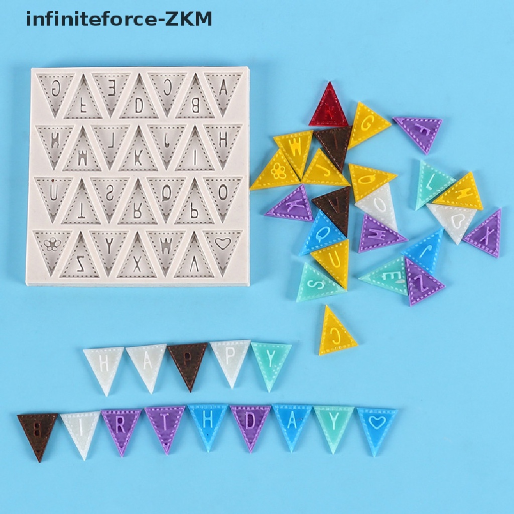 Khuôn Silicone Tạo Hình Làm Bánh Kẹo Hình 26 Chữ Cái Tiếng Anh