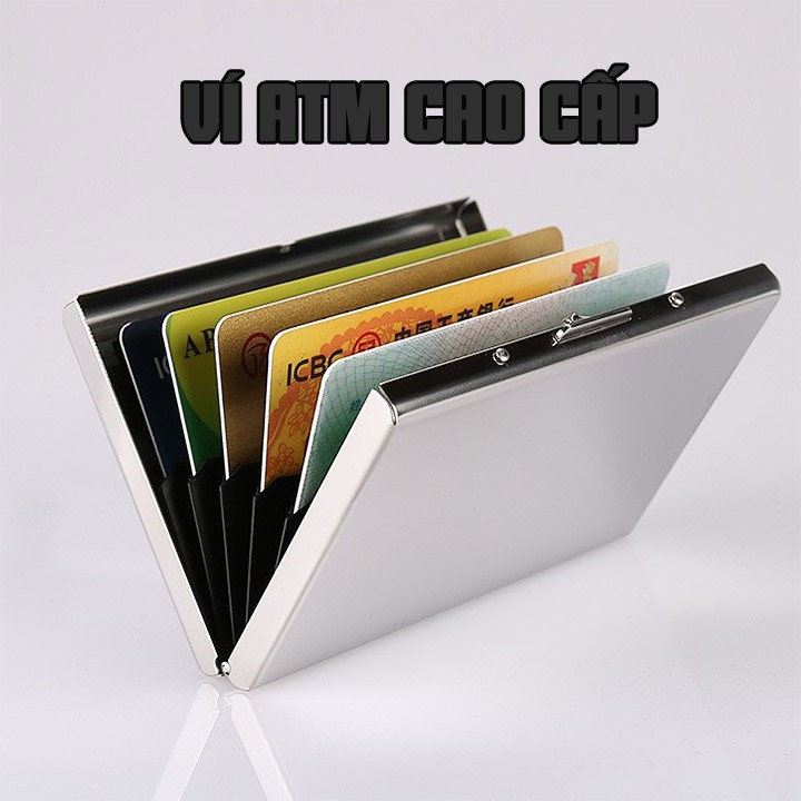 Ví đưng thẻ ngân hàng thẻ ATM inox cao cấp