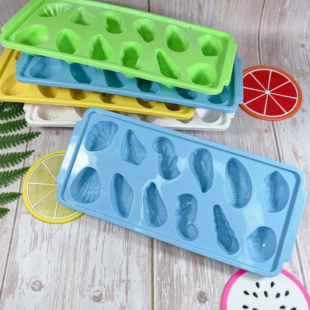 Khay Làm Đá, Làm Rau Câu, Thạch Trà Sữa Hình Hải Sản