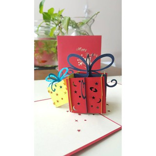 Thiệp 3D  - Thiệp 10cm x 10cm - VIMOA