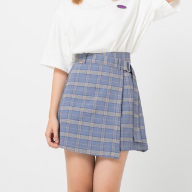 Chân váy BLUE CARO