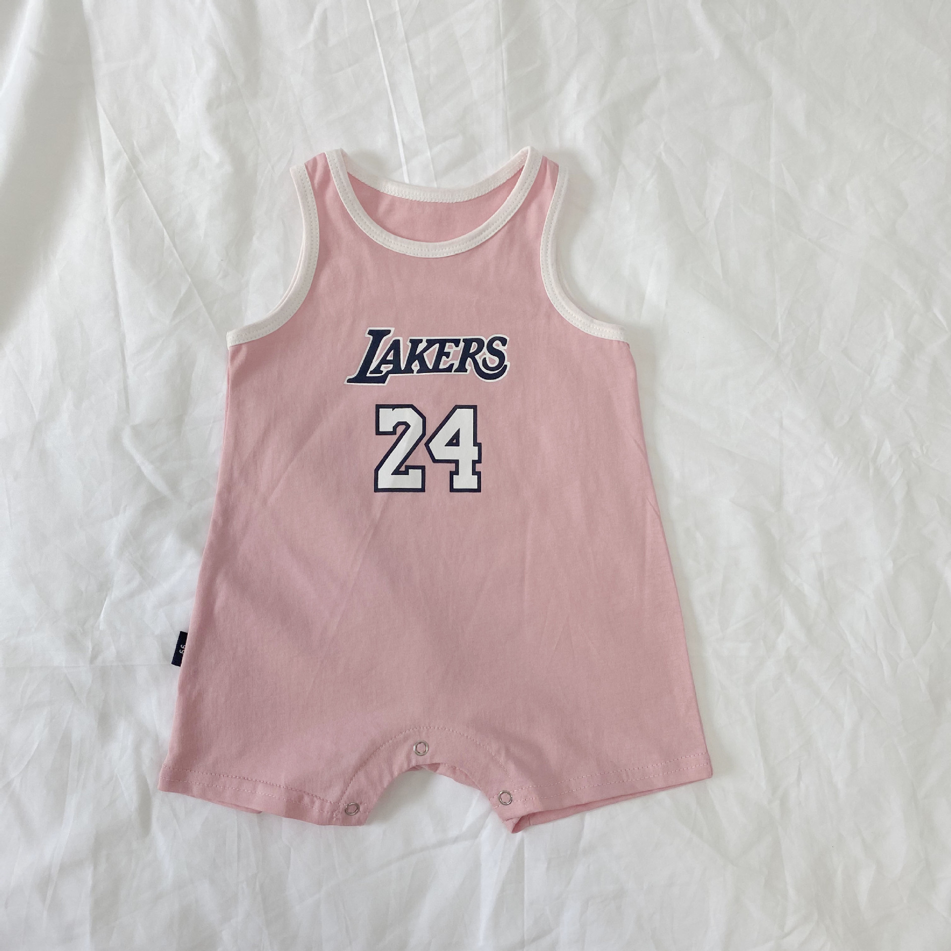 Newborn Baby Lakers Kobe Sleeveless Romper Summer NBA Children's Jersey