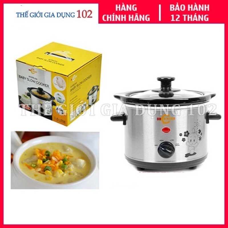 Nồi nấu chậm 1,5L Bbcooker