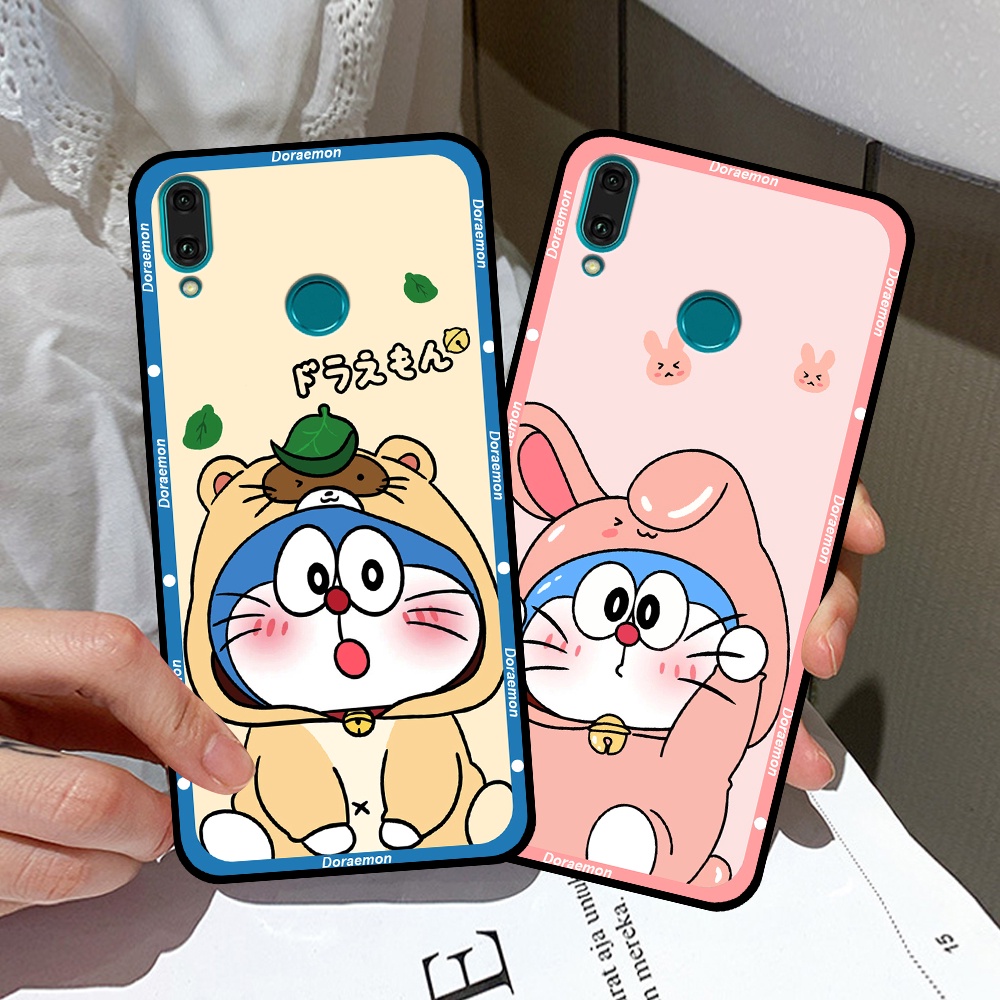 Ốp Huawei Y9 2019 / Y9 Prime 2019 in hình cặp đôi doremon, hổ, khủng long dễ thương