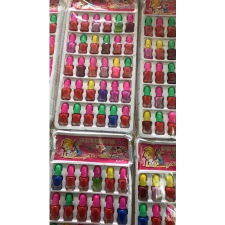 Vỉ 30 lọ Sơn móng nhỏ mini siêu xinh mix đủ màu