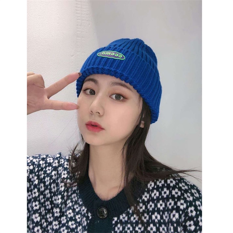 Mũ len giữ ấm bảo vệ tai màu sắc ngọt ngào xinh xắn cho nữ