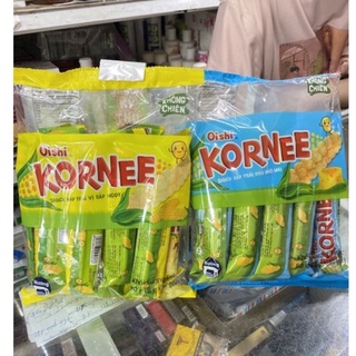 Snack Kornee Bắp Trái Vị Bắp Ngọt/Phô Mai Oishi 80g (10 gói x8g)