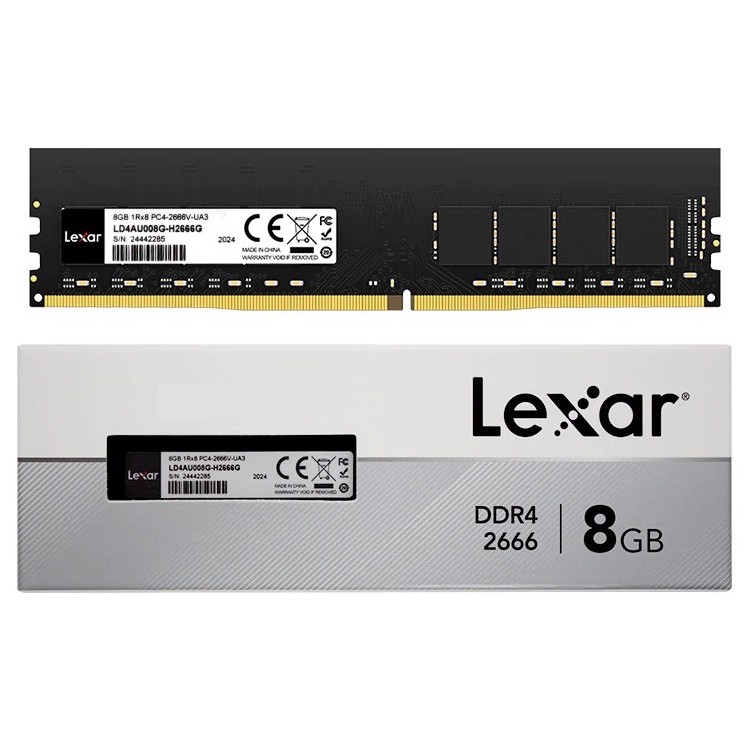 Ram Lexar DDR4 8GB/2666 (8GB x1) Tem Mai Hoàng Phân Phối