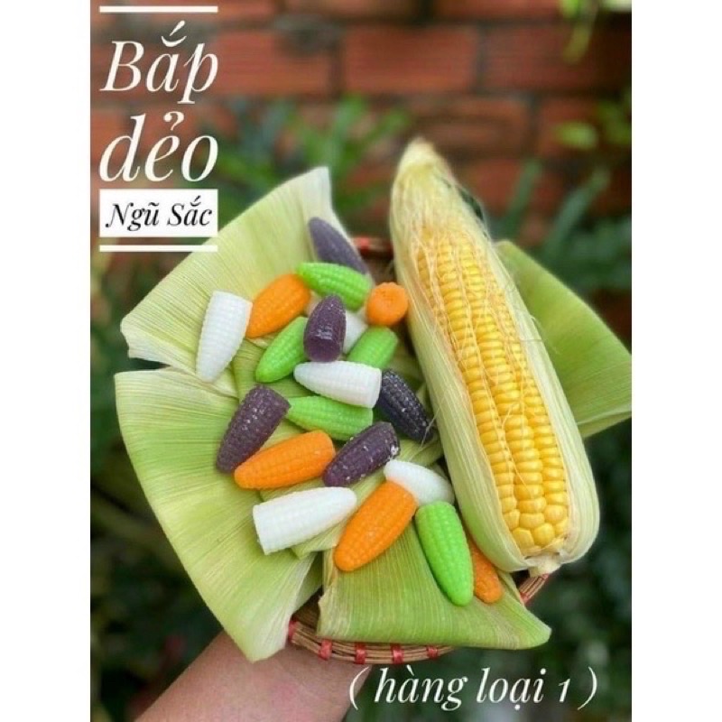 Bắp dẻo ngũ sắc túi zip 500gr