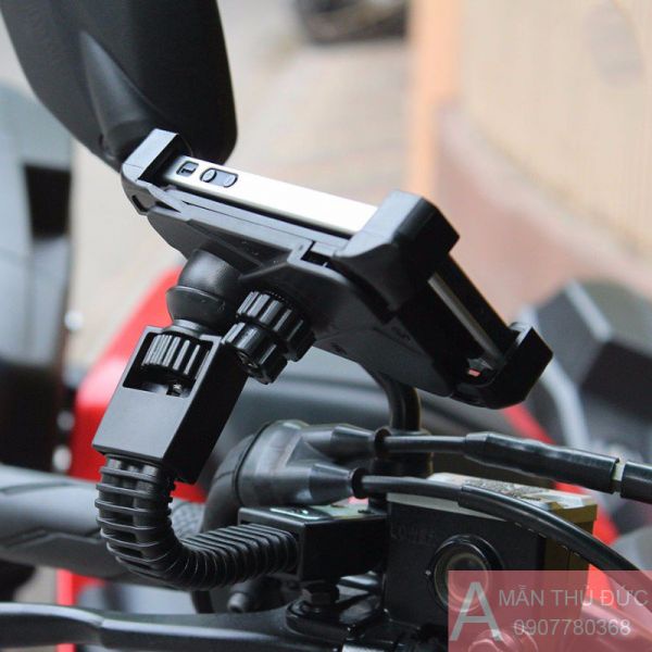 Giá Đỡ Kẹp Điện Thoại Gắn Trên Xe Máy Xoay 360 Độ MT-01