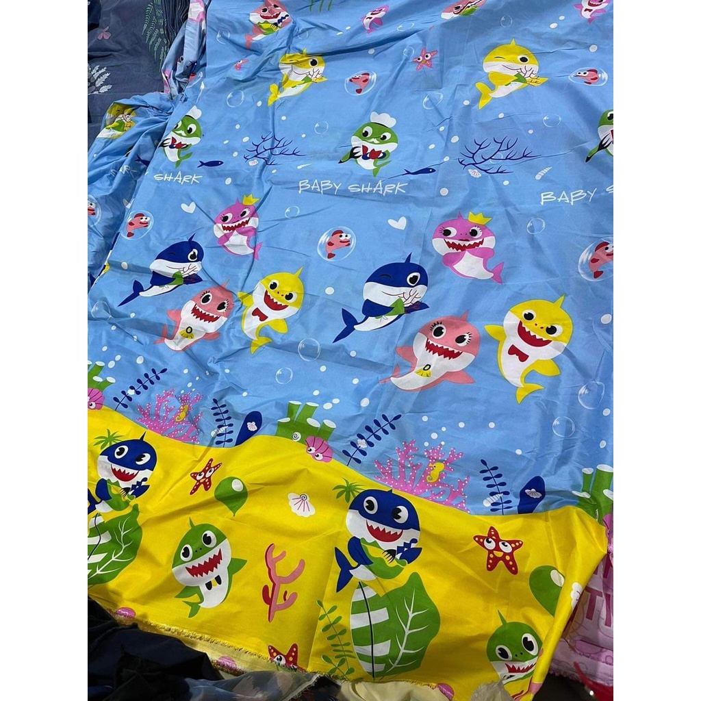 Vải Chuyên May Ga Giường,Ga Gối,May áo bọc ghế sofa,chất cotton poly,khổ rộng 2m3[mẫu cờ mỹ]