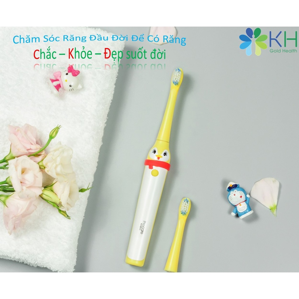 Bàn chải điện, Bàn chải máy đánh răng cho bé Procare KHB03 - Chính hãng thế hệ mới - Soleil home