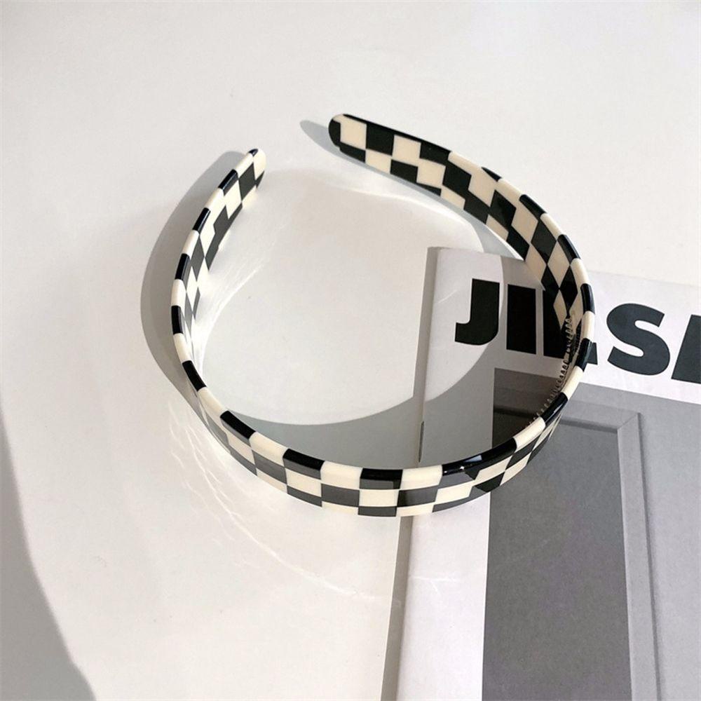 Kẹp Tóc Hình Chữ Nhật Họa Tiết Caro Phong Cách Hàn Quốc Thanh Lịch Cho Nữ