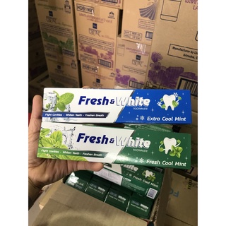 Kem đánh răng Fresh&White 160g Hương bạc hà mẫu mới Thailand