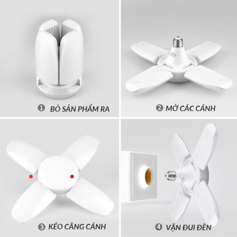 Bóng đèn LED trang trí hình cánh quạt siêu sáng 60W - Bóng đèn tuýp tiết kiệm điện năng - Giá rẻ nhất thị trường