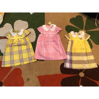 Combo 3 váy burberry cho bé gái