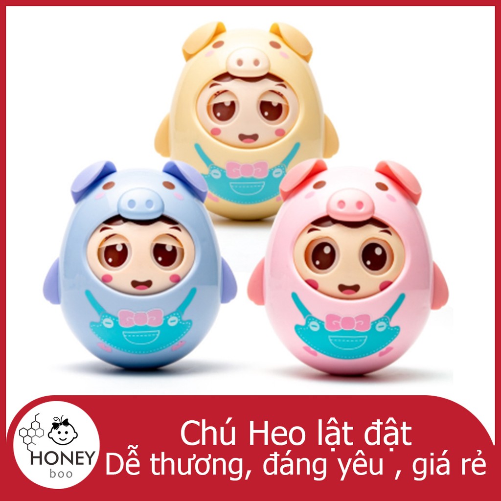 【EGG】Lật Đật Đồ Chơi Tinh Nghịch Chú Heo Dễ Thương Chớp Mắt Có Chuông Nhẹ Nhàng Cho Bé Yêu