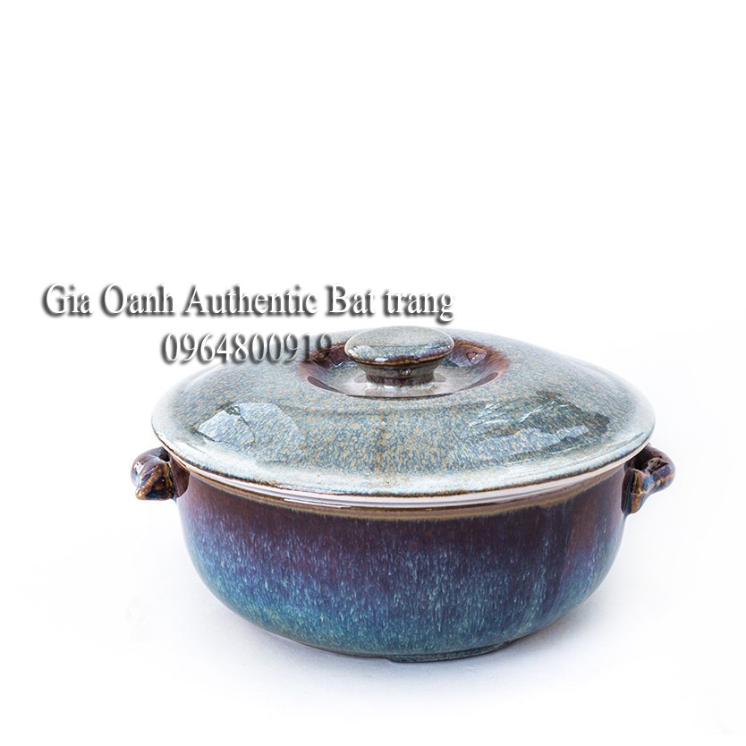 Âu cơm men hỏa biến CAO CẤP - Xưởng gốm Sứ Gia Oanh Authentic Bát tràng