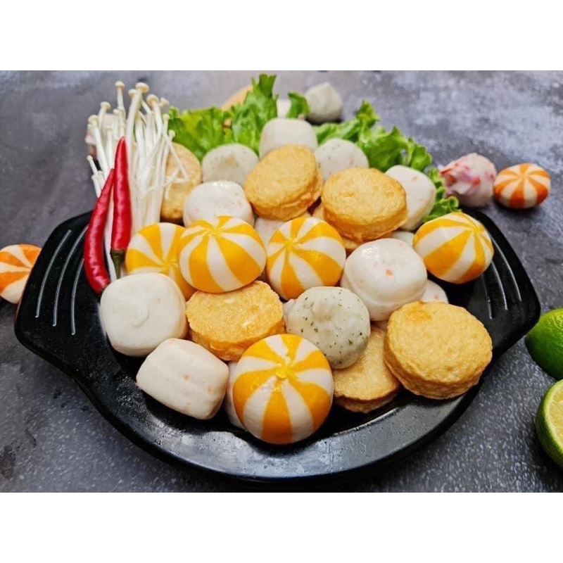 Sét viên thả lẩu Malaysia mix vị - 500gr - Giao Hàng Hà Nội