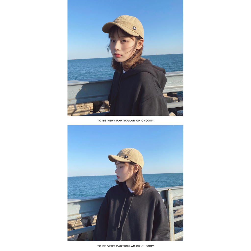 Mũ Bóng Chày Mềm Vành Ngắn Phong Cách Hip Hop Nhật Bản Cho Nam Và Nữ