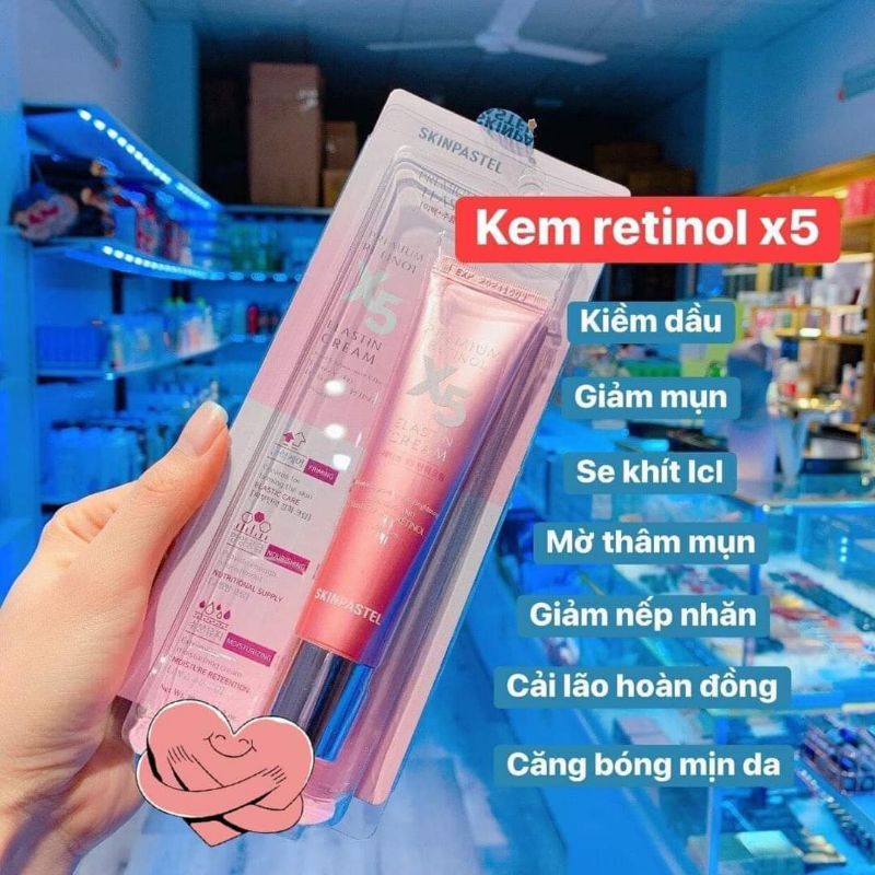 Kem dưỡng da RETINOL X5 ESLATIN màu hồng (30ml)