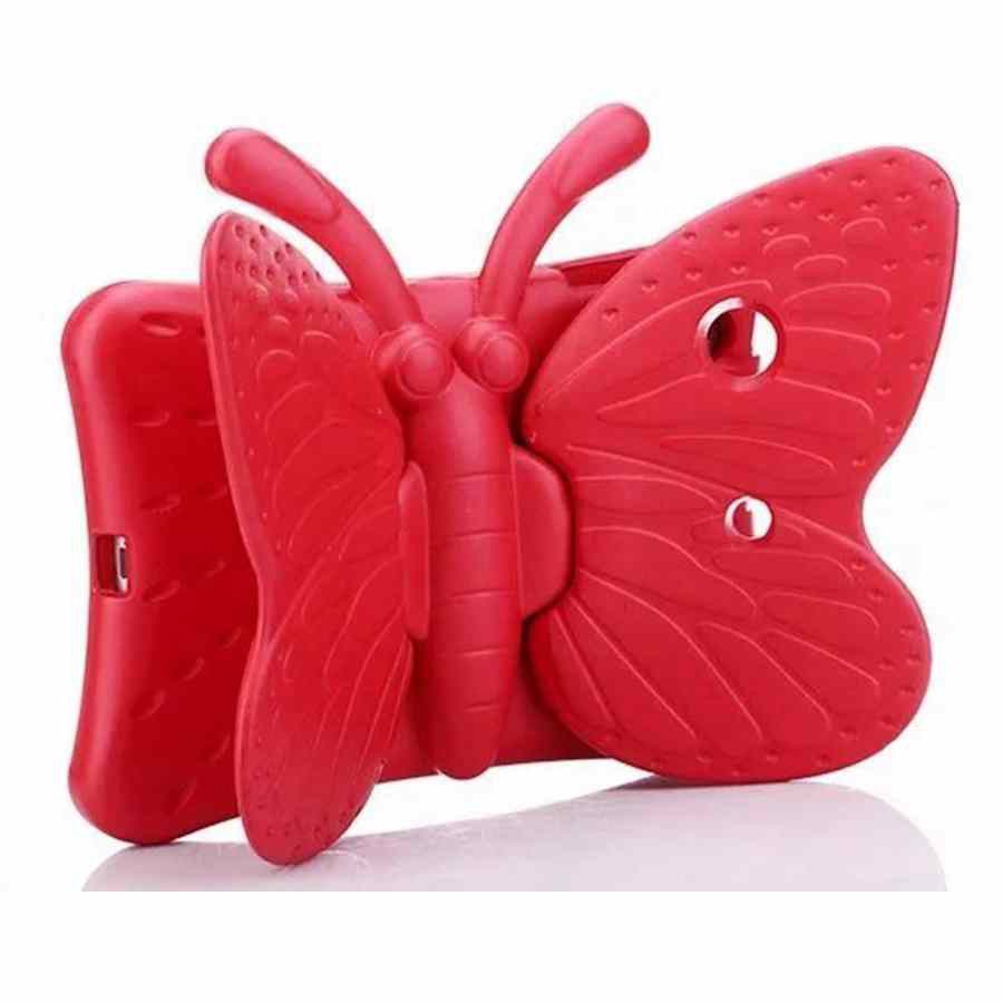 For iPad Pro 10.5 / iPad Air 10.5 2019 Kids Cute Safe Butterfly Stand Rubber Shockproof Case Cover