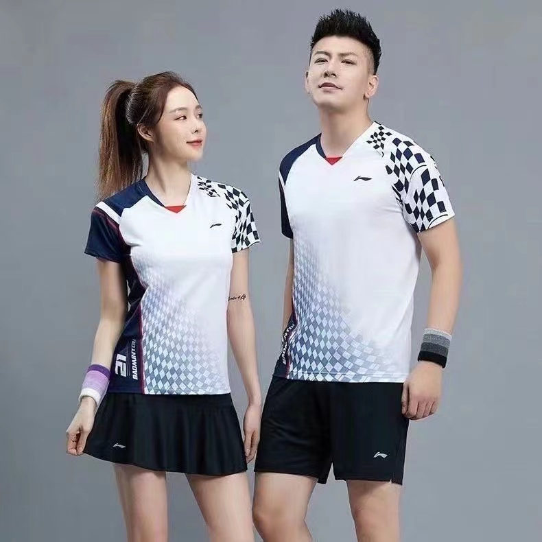 Li Ning Áo Thể Thao Tay Ngắn Nhanh Khô Thời Trang Mùa Hè Cho Nam Nữ Chơi Cầu Lông / tennis