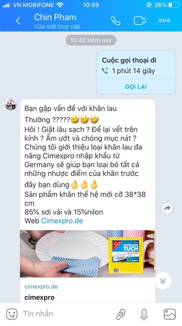 Set 3 Khăn lau đa năng cimexpro Đức