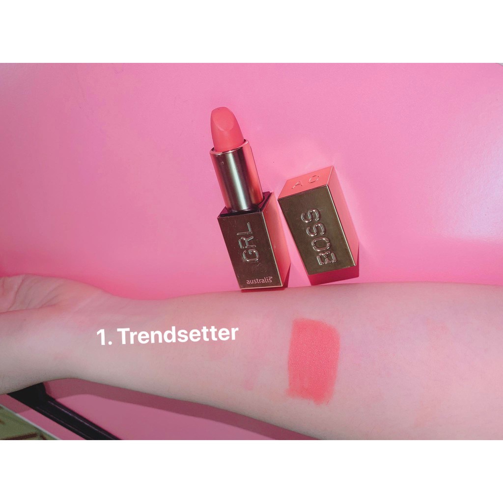 Son Lì Dạng Thỏi Tông Tây Mềm Mịn Môi Grlboss Matte Lipstick Australis