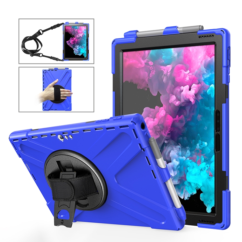 Vỏ chống rơi case for Microsoft Surface Pro 4 5 6 7 Vỏ bảo vệ cover Pro7 Ốp lưng with khe cắm bút hand dây đeo vai