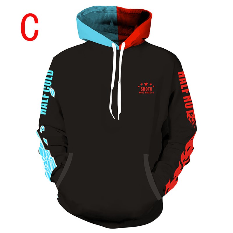 Áo hoodie tay dài theo kiểu các nhân vật trong My Hero Academy | BigBuy360 - bigbuy360.vn