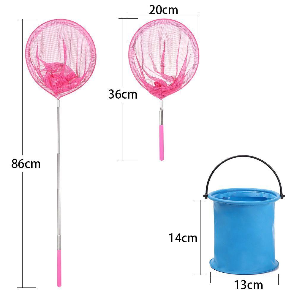 Vợt Lưới Bắt Côn Trùng Bằng Thép Không Gỉ Có Thể Mở Rộng Tiện Lợi Dành Cho Hoạt Động Ngoài Trời