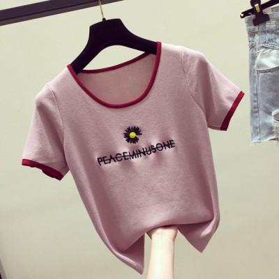 NRVP Áo Thun Ngắn Tay In Hoa Cúc Nhỏ Cho Nữ 2020