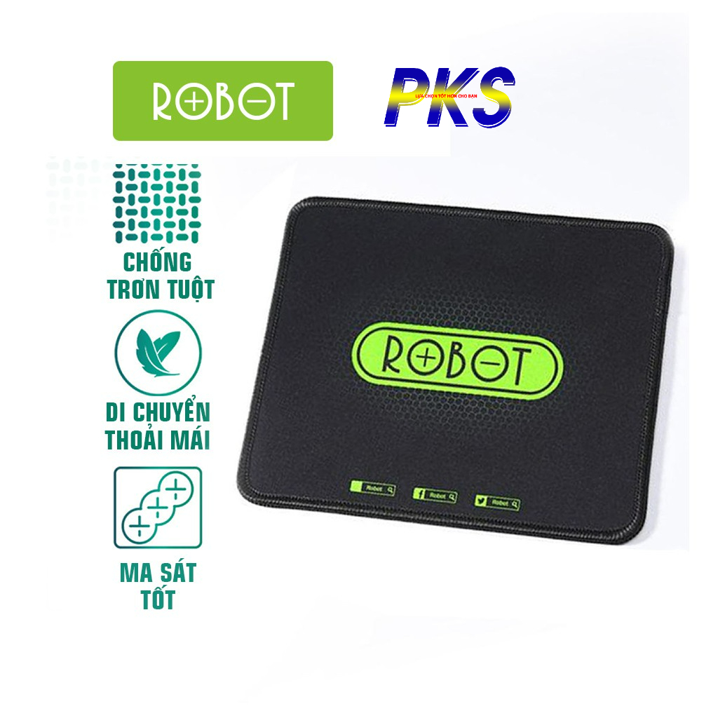 Tấm Lót Chuột Kiểu Dáng Gaming ROBOT RP01 - 22x18x0.2 cm - Chính hãng