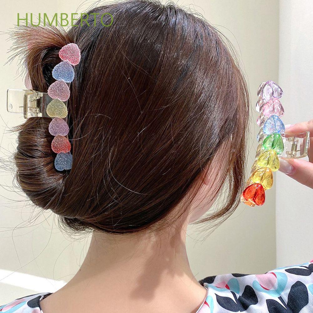 Kẹp Tóc Hình Trái Tim Màu Sắc Ngọt Ngào Xinh Xắn