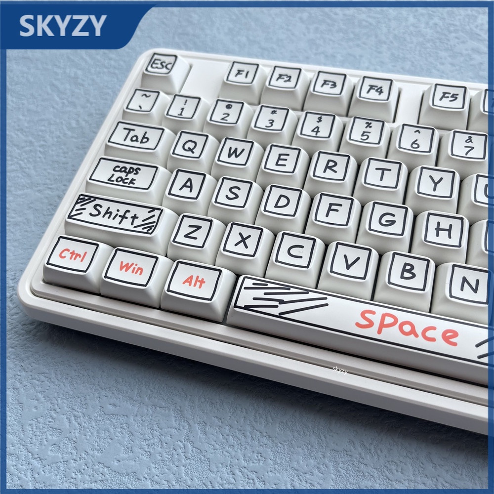 127 Phím Watercolor Pen Keycaps XDA Profile Màu nước Bút Graffiti Phim hoạt hình Anime PBT DYE SUB Bàn phím cơ học Keycap | BigBuy360 - bigbuy360.vn